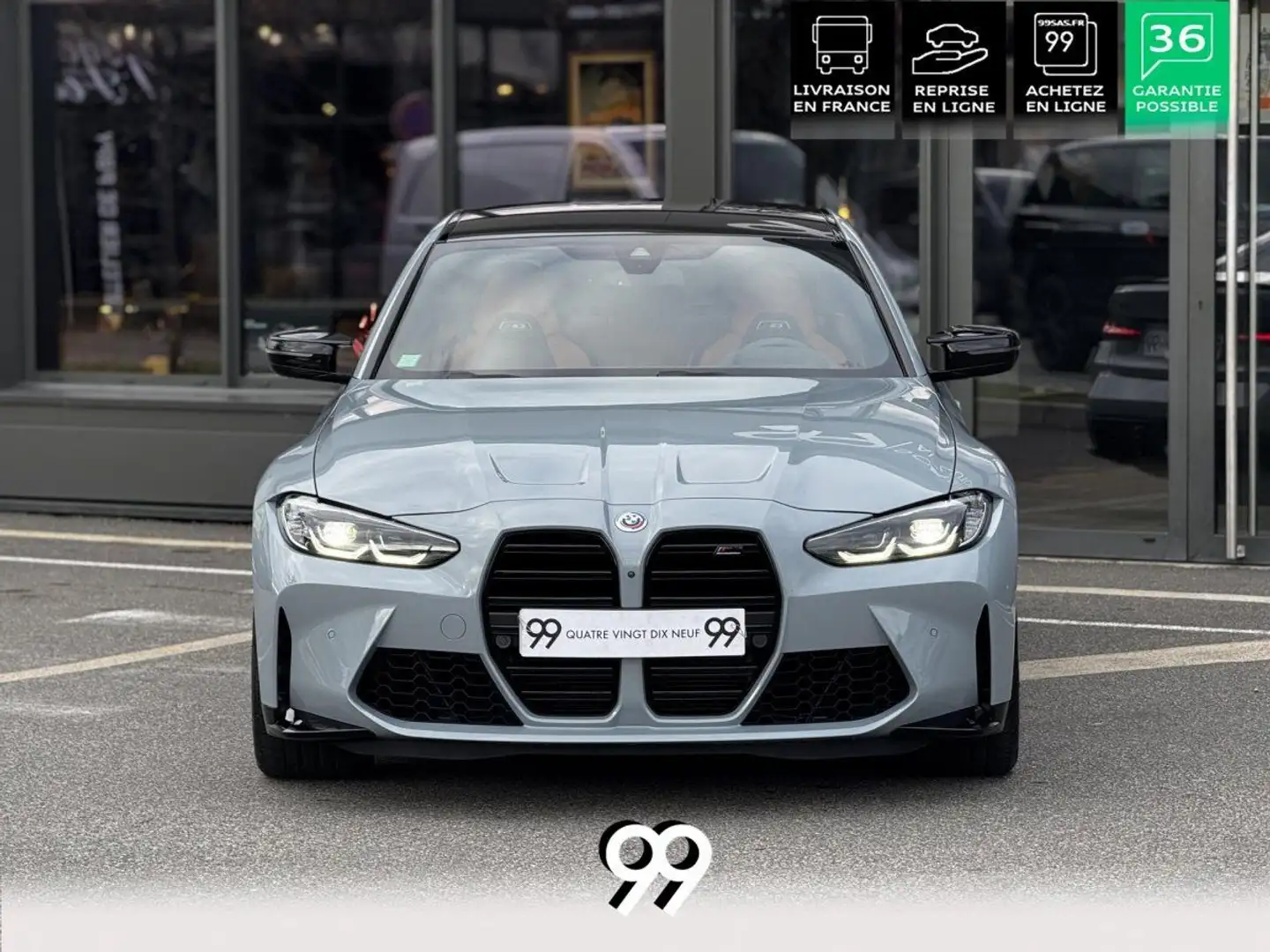 BMW M3 G80 XDRIVE 510CV CARBONE HK ORANGE LIVRAISON REPRISE LOA Gris - 2