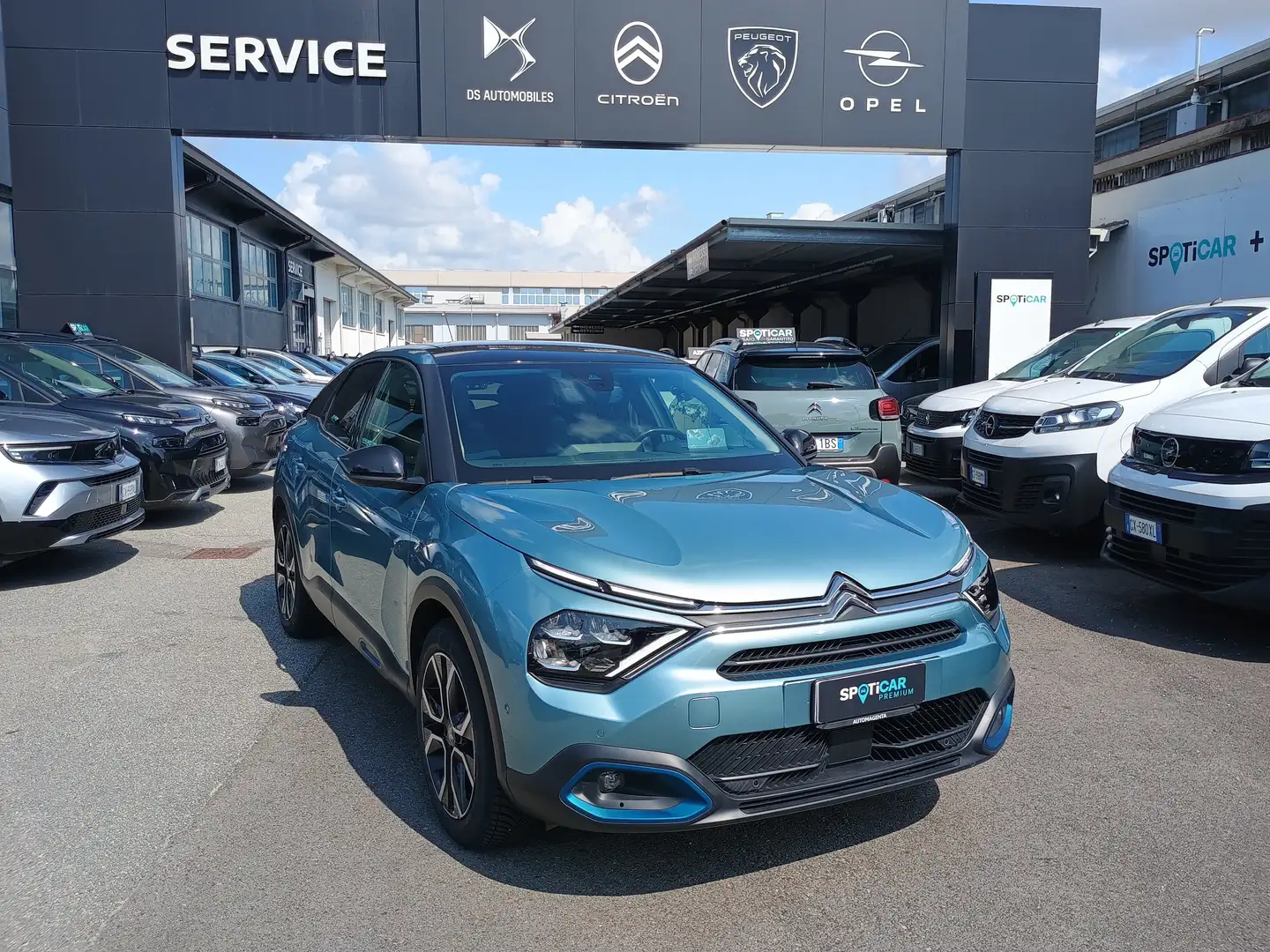 Citroen C4 Elettrica 136cv SHINE+TETTO VETRO USATO GARANTITO Blu/Azzurro - 1