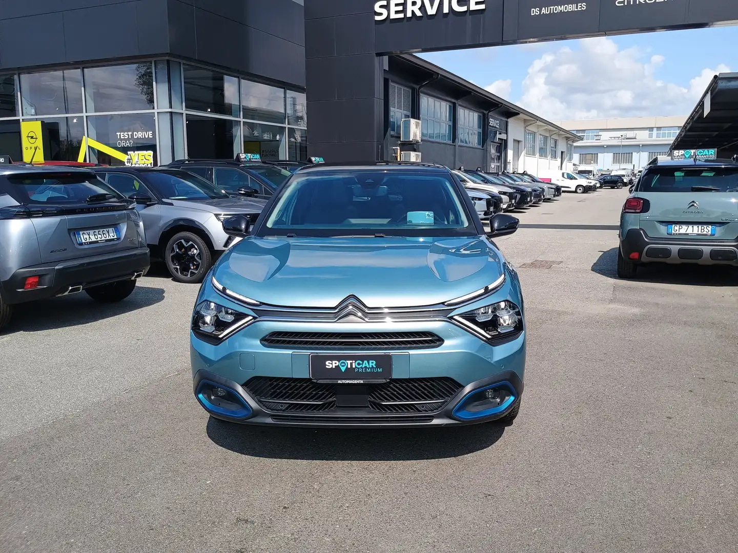 Citroen C4 Elettrica 136cv SHINE+TETTO VETRO USATO GARANTITO Blu/Azzurro - 2