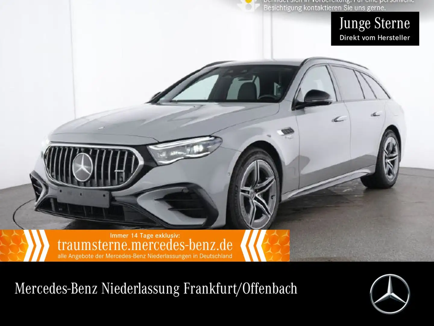 Mercedes-Benz E 53 AMG T 4M Hybrid Fahrass 360° Distr+ AHK Night Grau - 1