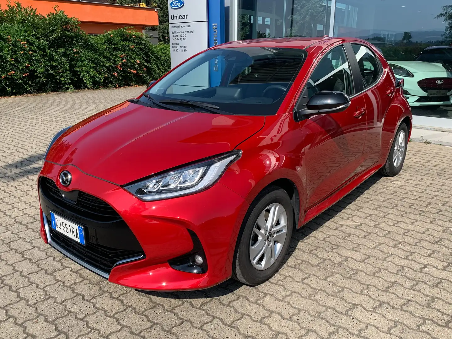 Mazda 2 1.5 IBRIDA 92 cv Agile e-cvt "SOLO 28.000 KM"!!! Rosso - 1