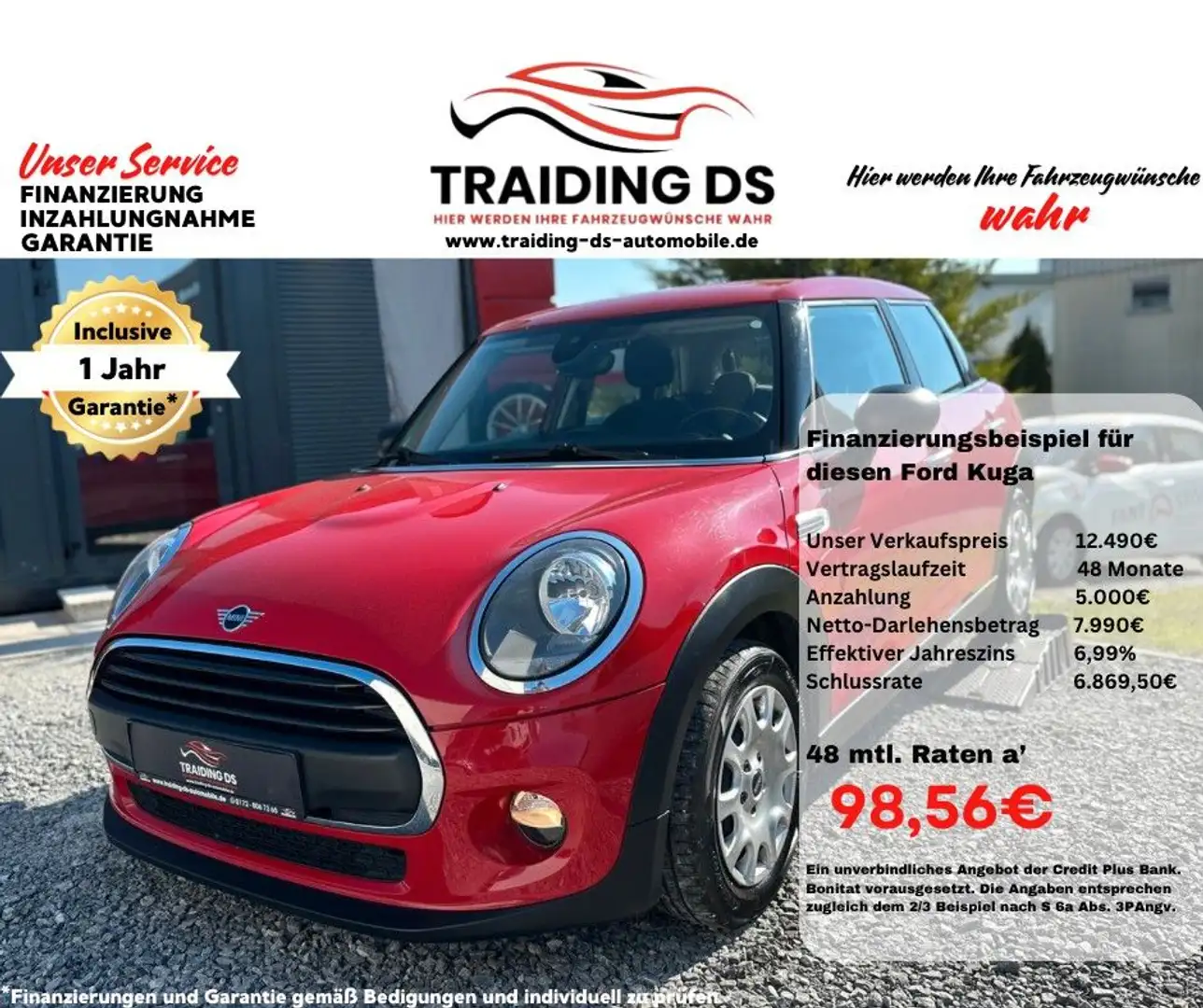 MINI One D / 5 TÜREN / ACC / GARANTIE Rood - 1