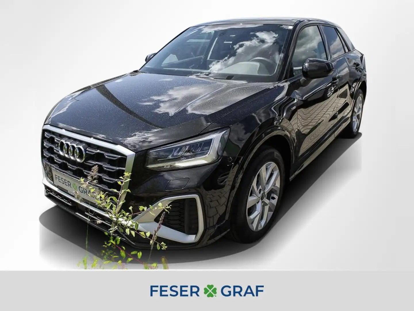 Audi Q2 35 TDI S line Pano AHK Navi PDC Schwarz - 1