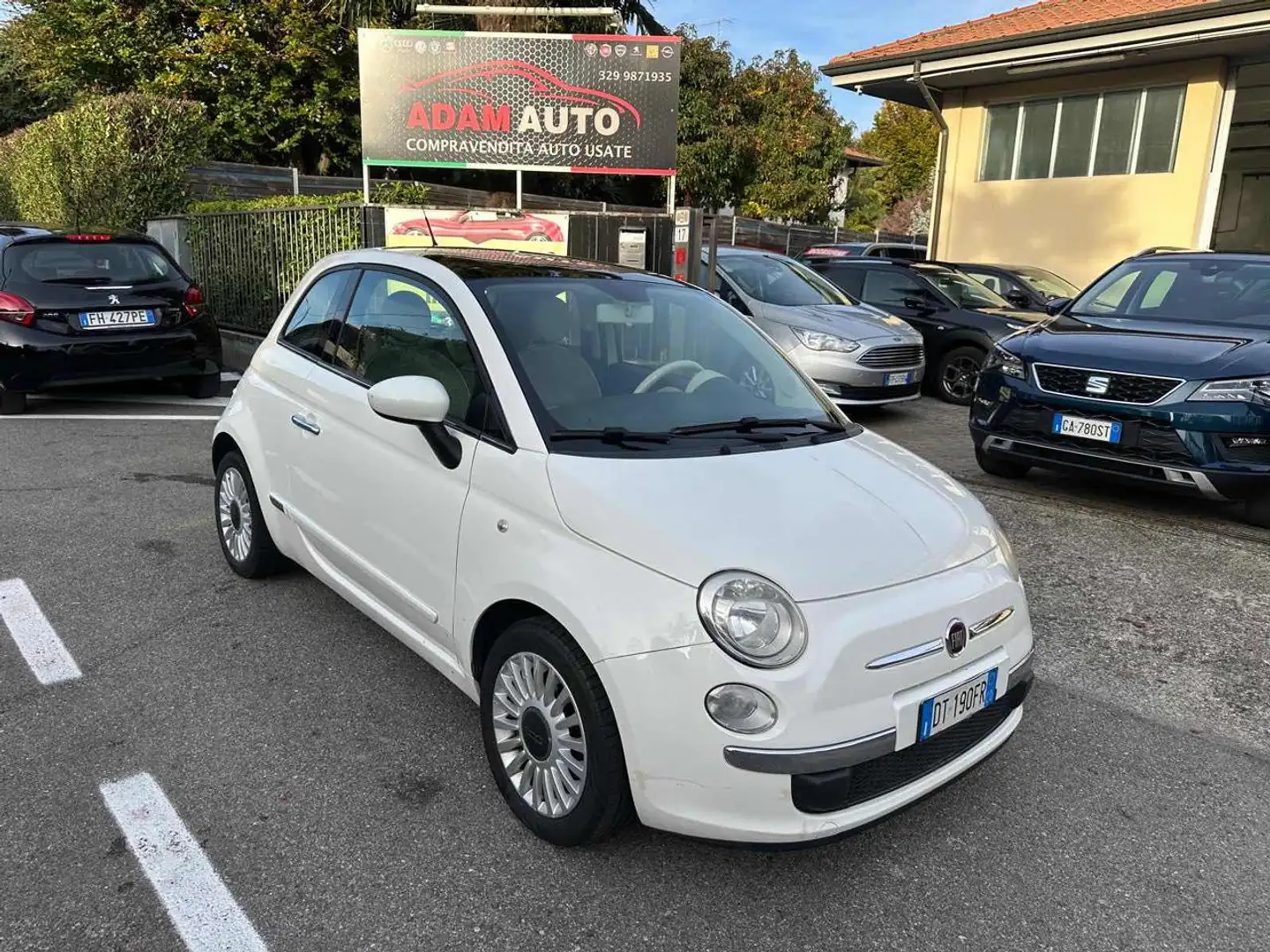 Fiat 500 1.2 Lounge Blanc - 1