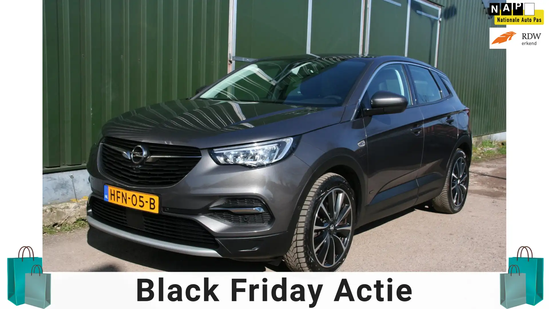 Opel Grandland 1.6 Turbo Hybrid4 Innovation AWD, LEER, NAVIGATIE, Grau - 1