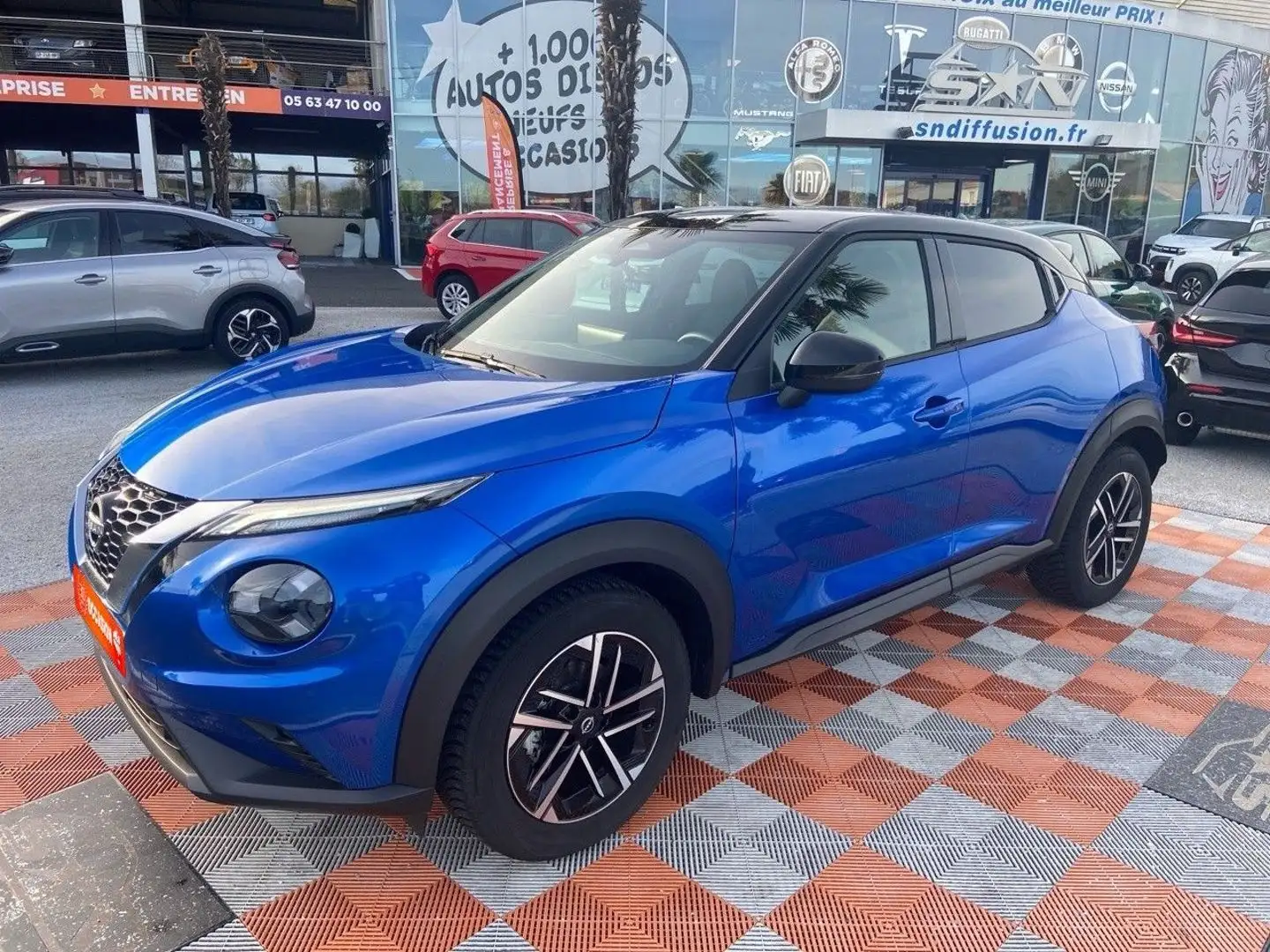 Nissan Juke 1.0 DIG-T 114 BV6 N-CONNECTA GPS Caméra Keyless Bleu - 1