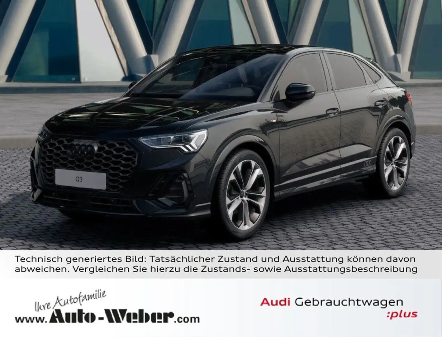 Audi Q3 Sportback 35TFSI S LINE BLACK PANO ACC SONOS Schwarz - 1