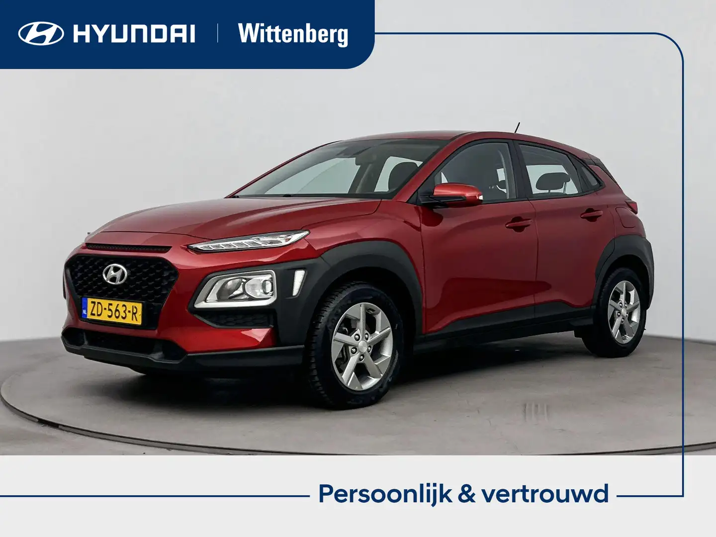 Hyundai KONA 1.0 T-GDI i-Drive | Lage km-stand! | Airco | Cruis Rood - 1