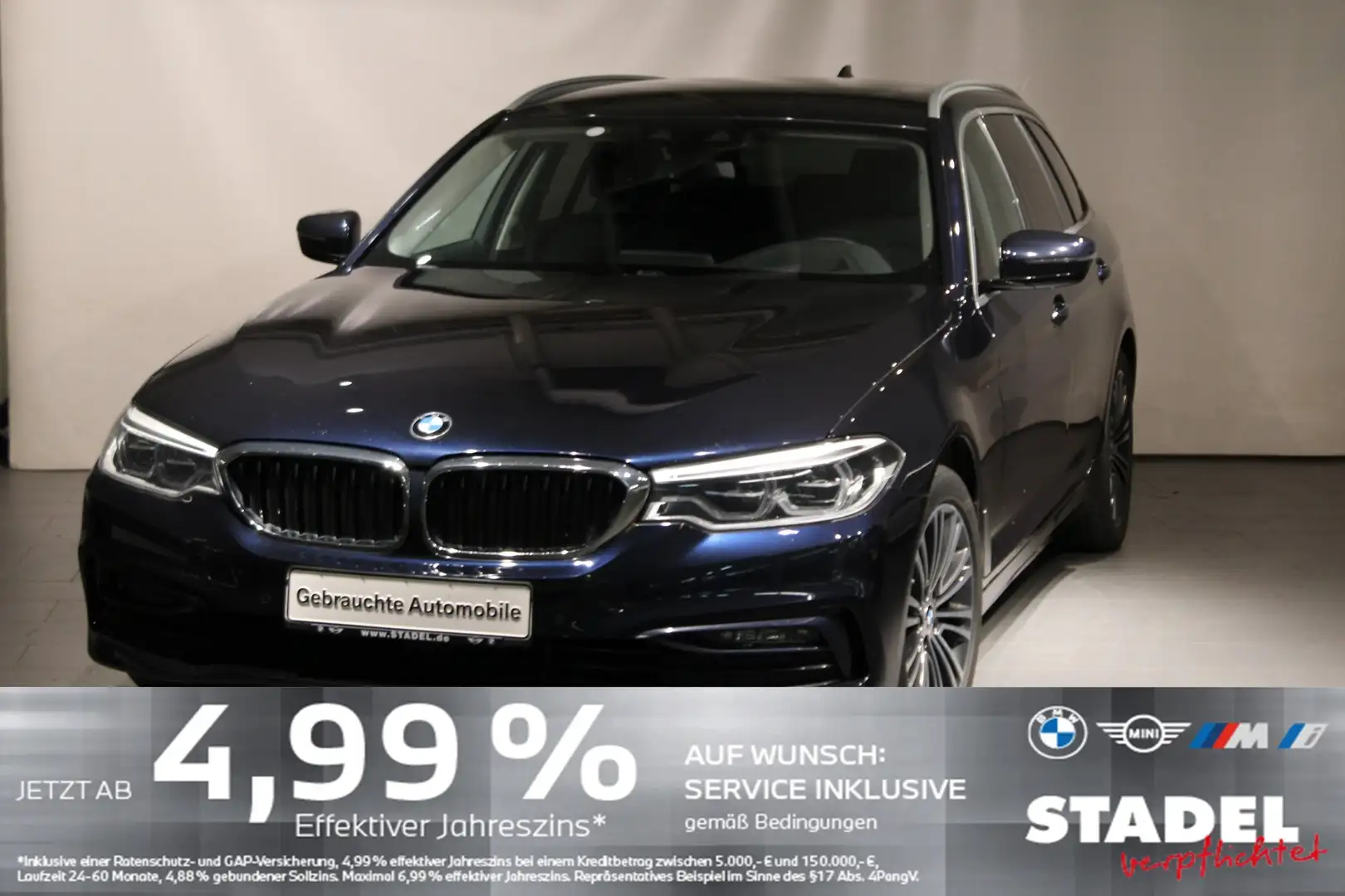 BMW 530 iA Tour. Sport Line Navi.LED.HuD.DriveAs.PaAs Blu/Azzurro - 1