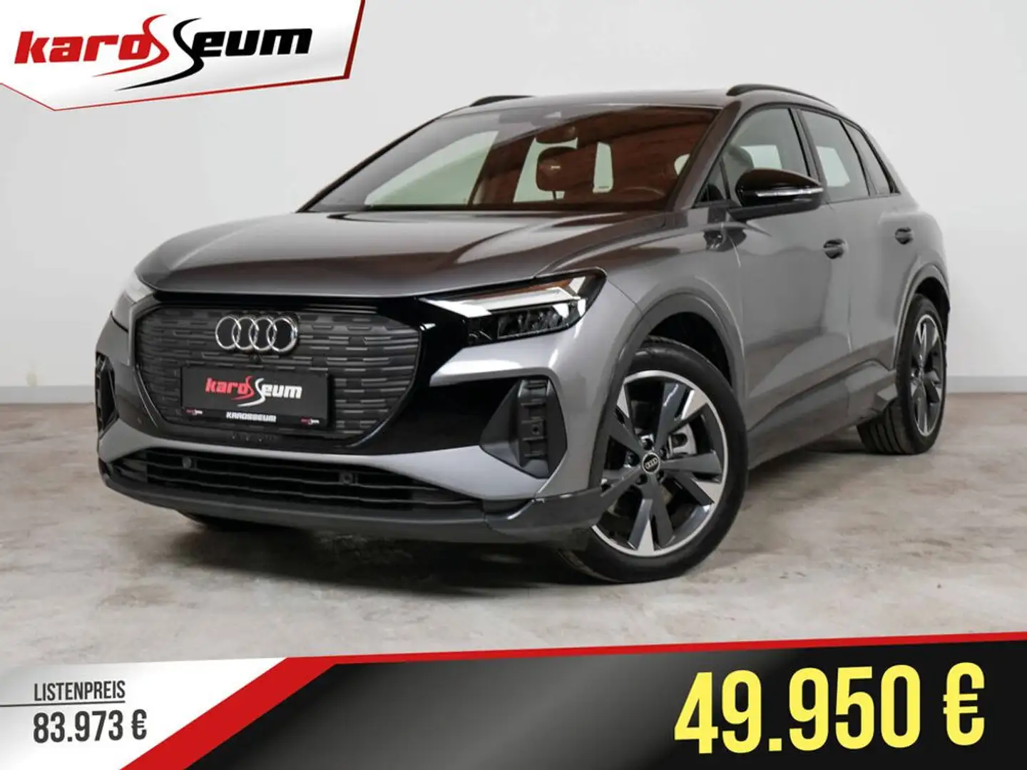 Audi Q4 e-tron 50 quattro *LEDER*PANO*HUD*SONOS*MMIPRO* Gris - 1
