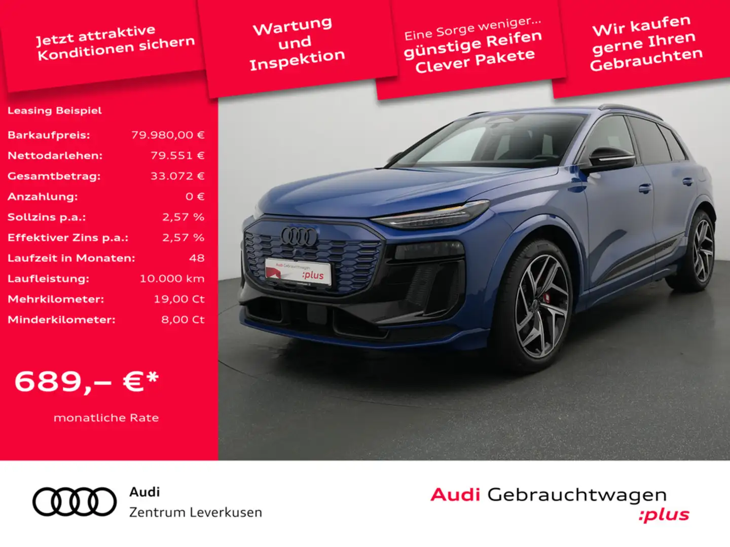 Audi SQ6 e-tron quattro edition one S line PANO B& Blau - 1