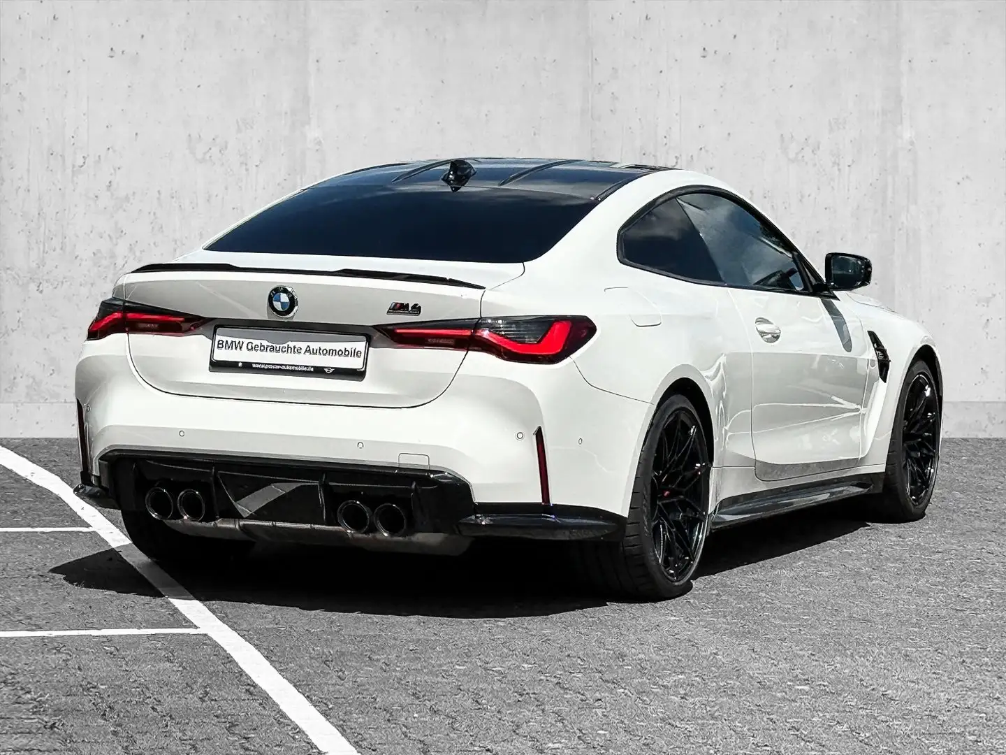 BMW M4 Competition HUD+RFK+LASER+SITZBELÜFTUNG+H/K Weiß - 2