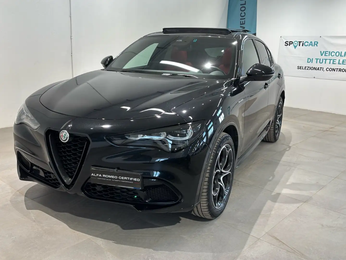 Alfa Romeo Stelvio Stelvio 2.2 Turbodiesel 210 CV AT8 Q4 Veloce Schwarz - 1