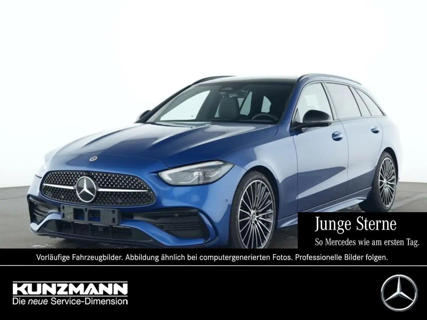 Mercedes-Benz C 220 d T AMG Night Navi Panorama Memory 360° Blau - 1
