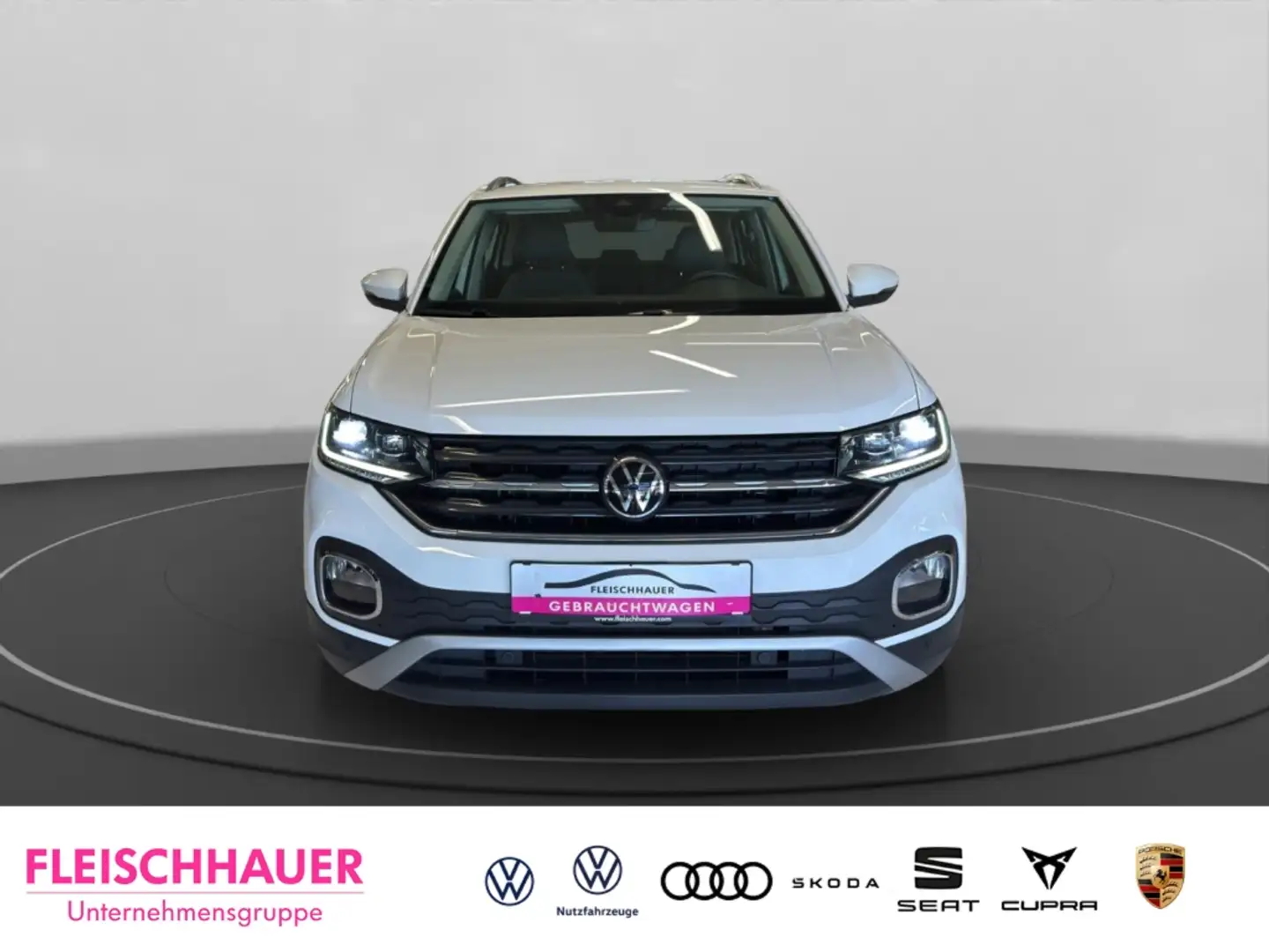 Volkswagen T-Cross Style 1.0 TSI Navi+LED+VC+ACC+App-connect Weiß - 2