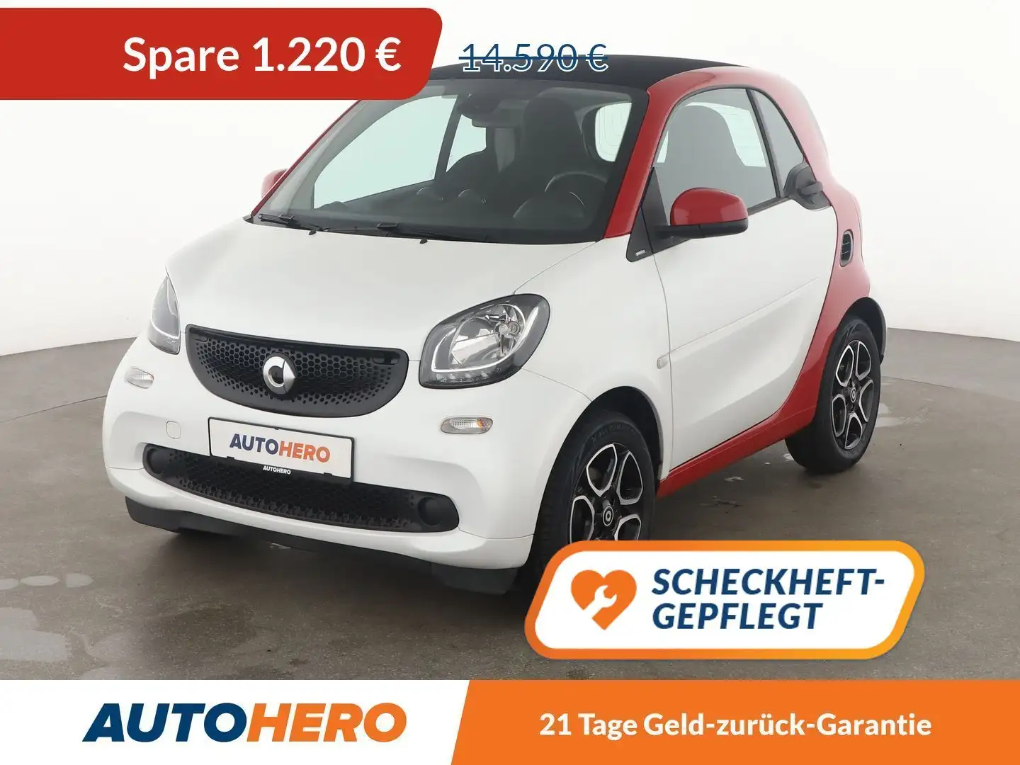 smart forTwo 1.0 passion Aut.*SHZ*KLIMA*TEMPO*GARANTIE* Weiß - 1
