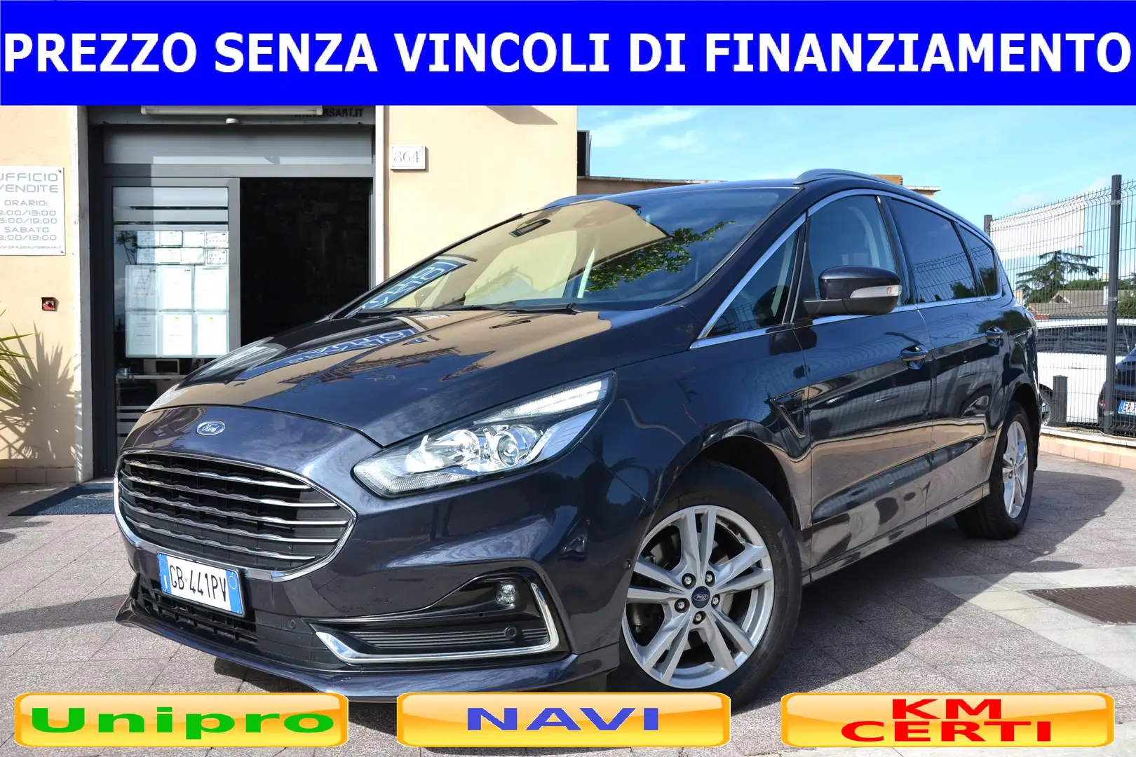 Ford S-Max 2.0 EcoBlue 150CV AUT. 7P. TITANIUM PREZZO VERO** Grigio - 1