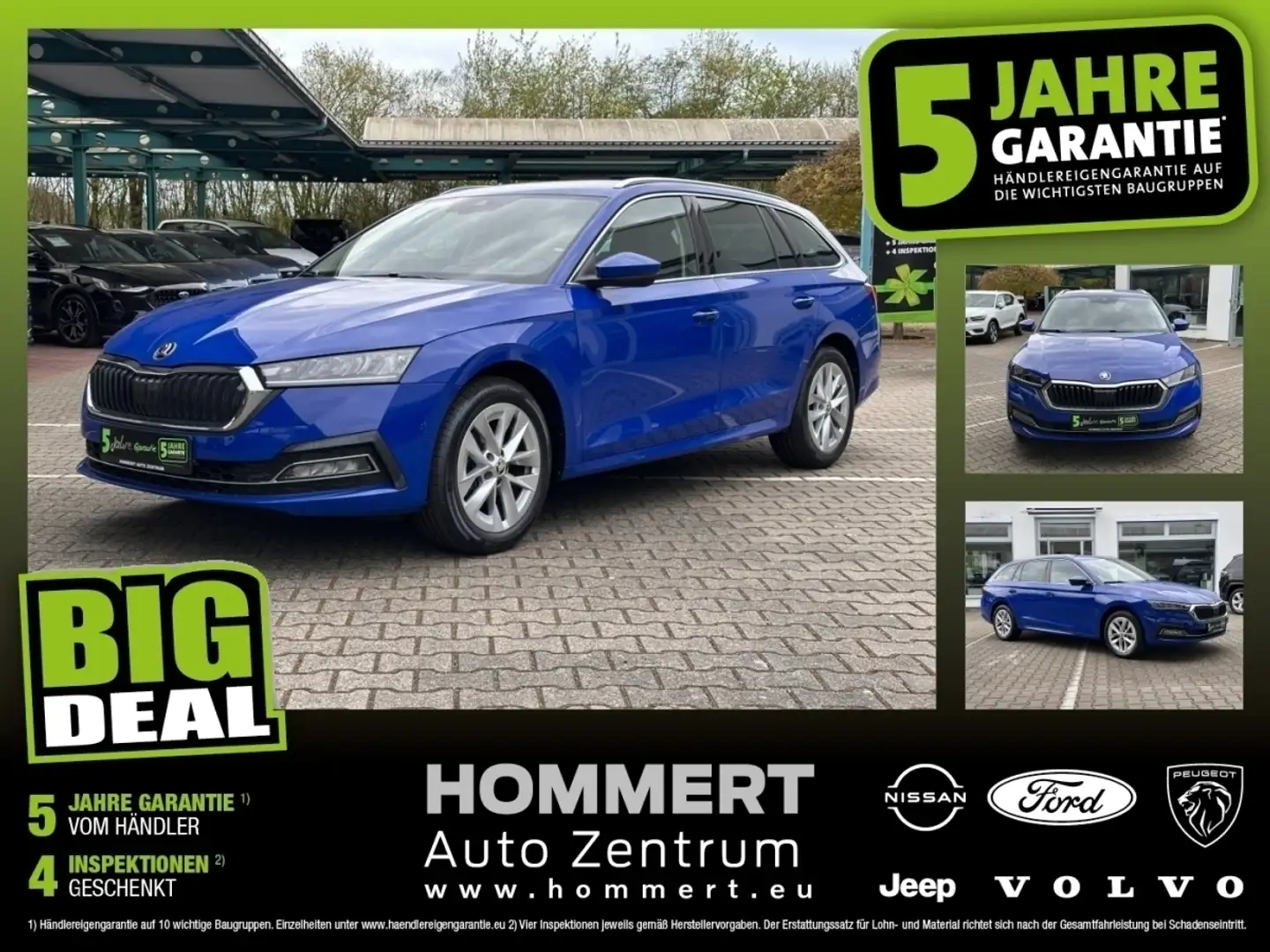 Skoda Octavia Kombi 1.5 TSI Style *HeadUp*beh.Lenk* Blauw - 1