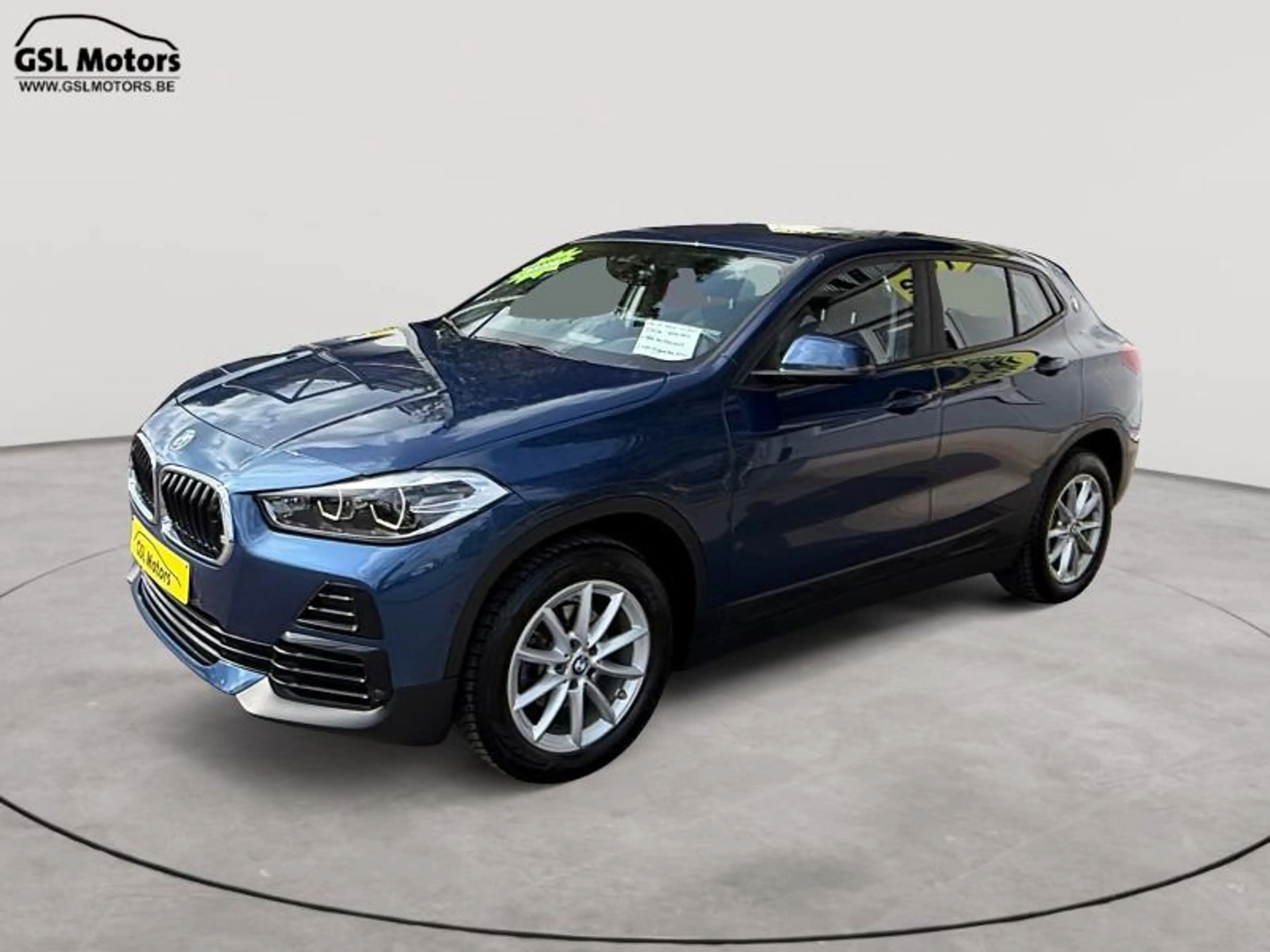 BMW X2 1.5D 115cv bleu 01/22 53347km Airco GPS Bluetooth