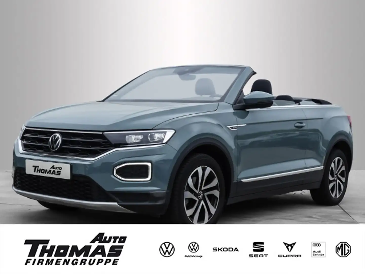 Volkswagen T-Roc Active 1.0 TSI LED+DAB+ISOFIX Grün - 1