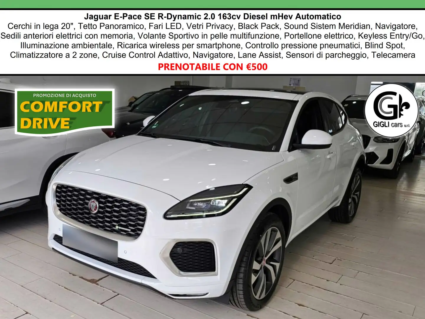 Jaguar E-Pace R-Dynamic SE Navi Camera Tetto C.20" RDynamic Blanco - 1