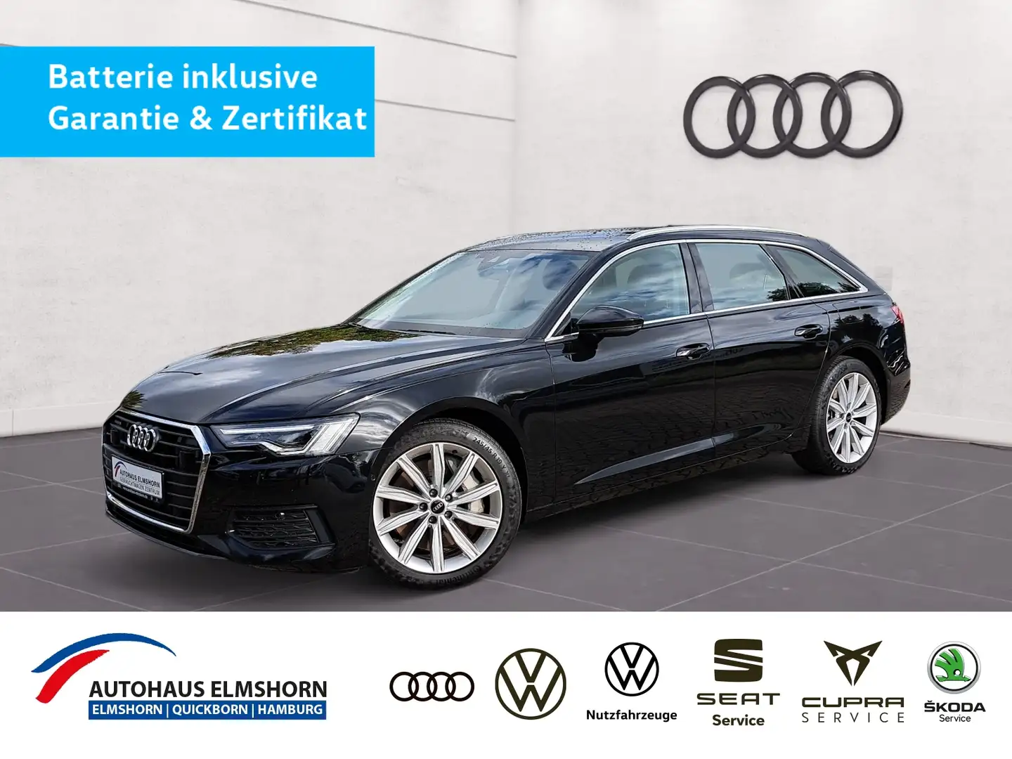 Audi A6 Avant 50 TFSIe quattro S tronic NAV MATRIX APP AC Schwarz - 1