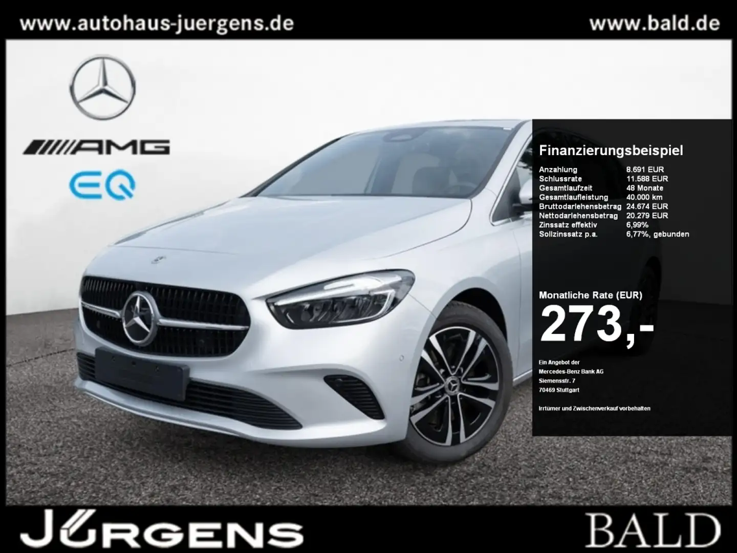 Mercedes-Benz B 250 e Progressive/LED/Kamera/Winter/SHZ/Mopf Argintiu - 1