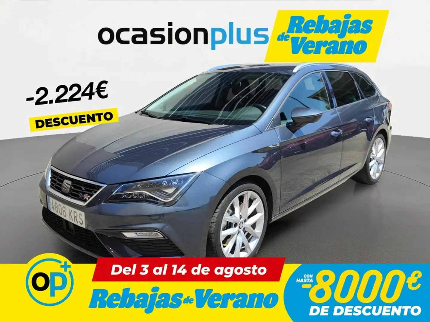 SEAT Leon ST 2.0 EcoTSI S&S FR DSG7 190 Gris - 1