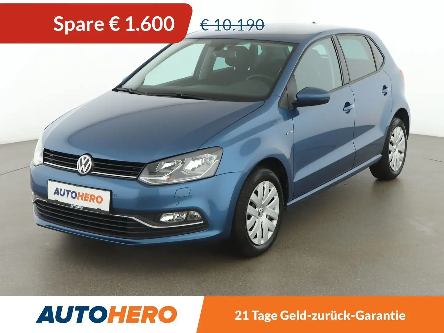 Volkswagen Polo 1.0 Lounge BlueMotion Tech *TEMPO*PDC*SHZ* Bleu - 1