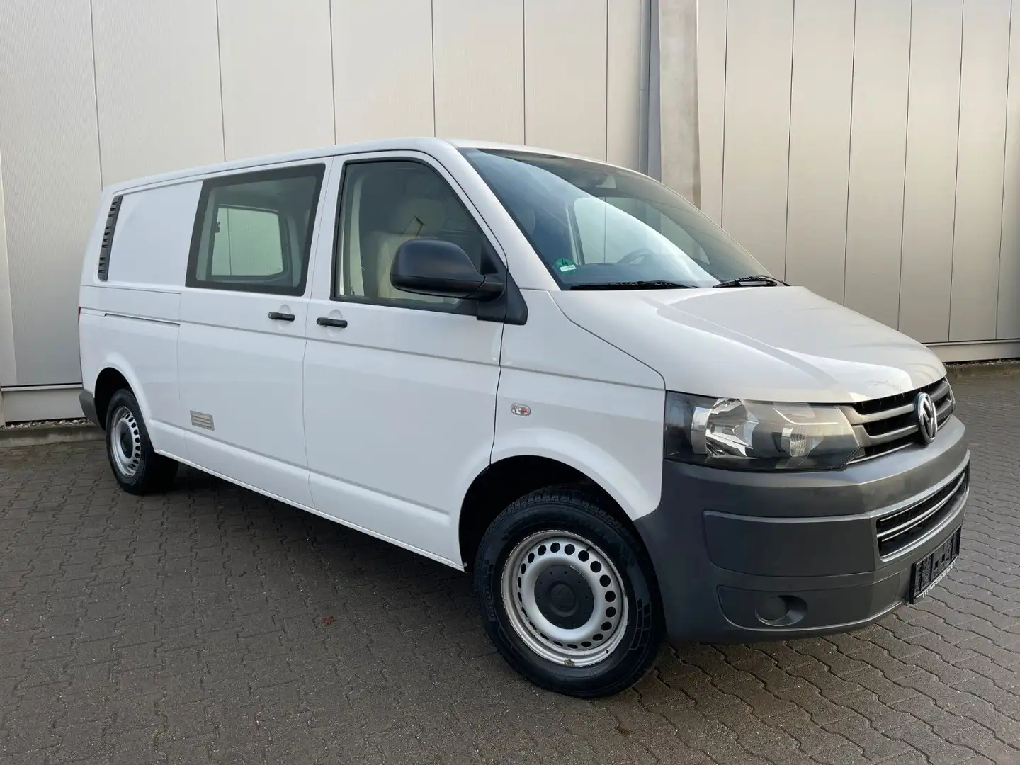 Volkswagen T5 Transporter T5 2.0 Kasten lang Leder PDC 1Hand LKW-Zulassung Wit - 2