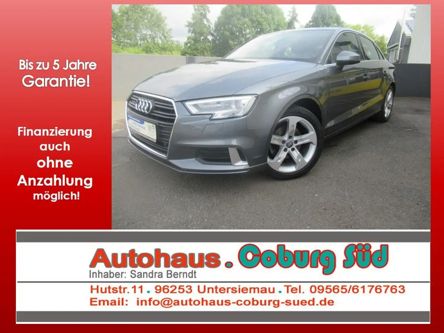Audi A3 Limousine quattro sport NAVI SHZG XENON 4x4 Grau - 1