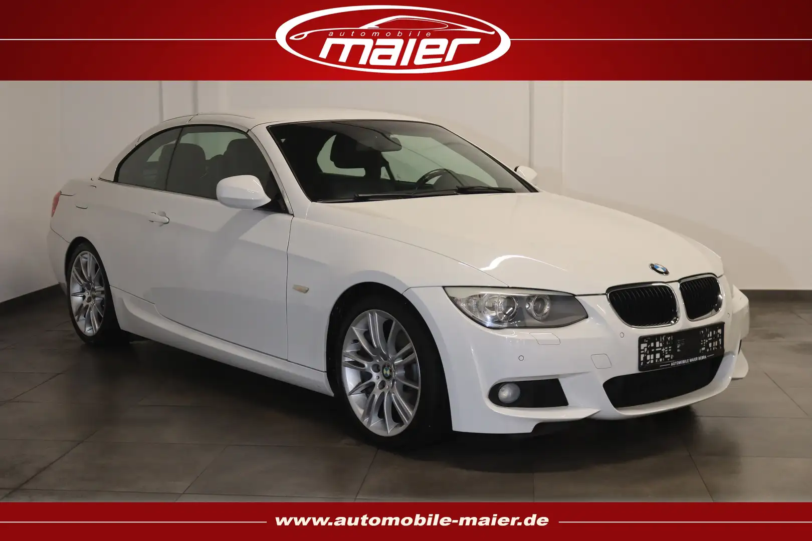 BMW 320 i Cabrio M Sport Xenon-Leder-SHZ-PDC-MFL-MP3 Weiß - 1