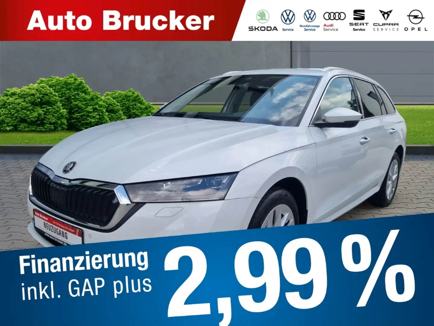 Skoda Octavia Combi First Edition 2.0 TDI DSG DPF AHK NAVI Weiß - 1
