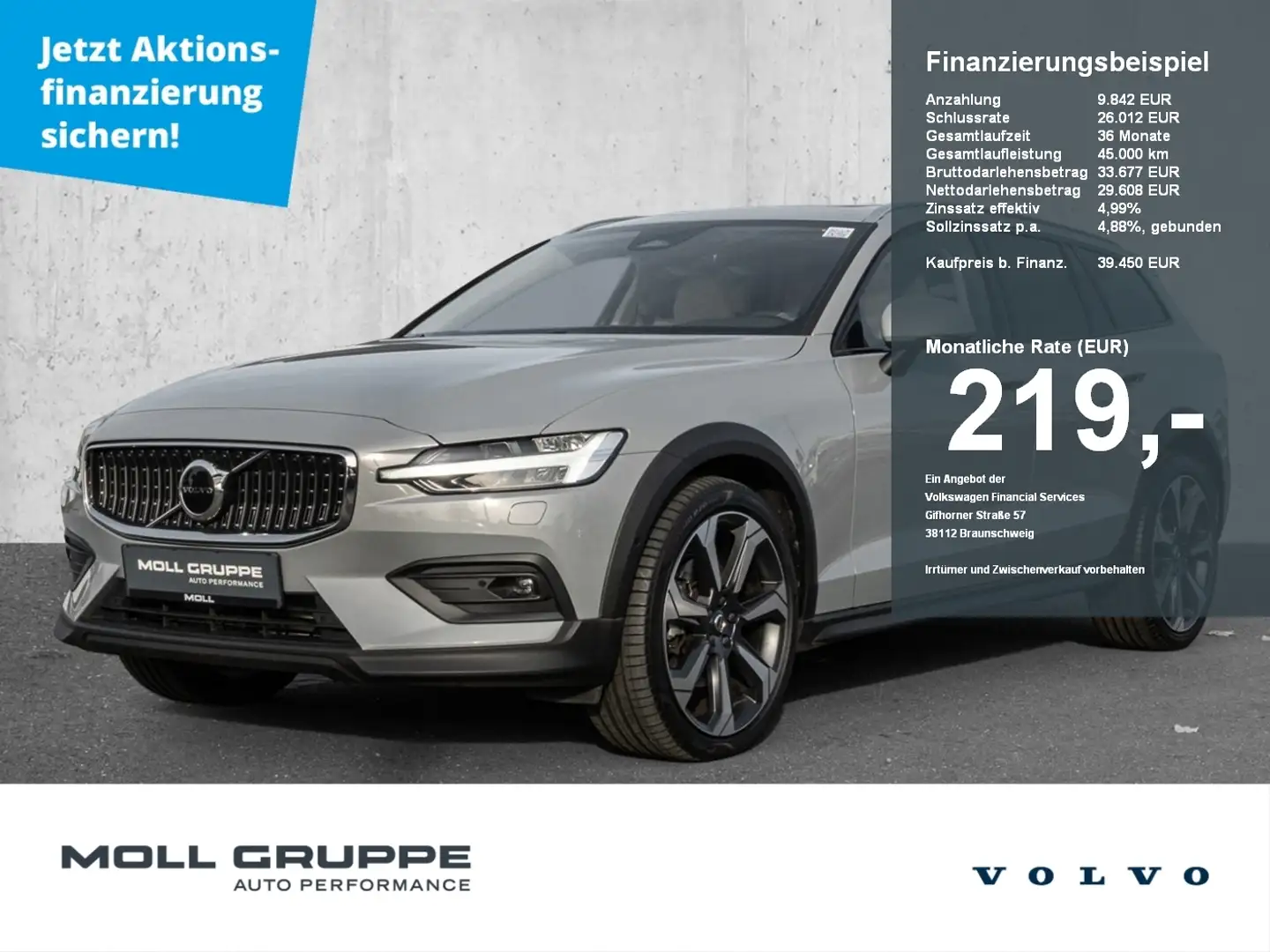 Volvo V60 Cross Country B4 AWD Ultimate Grau - 1