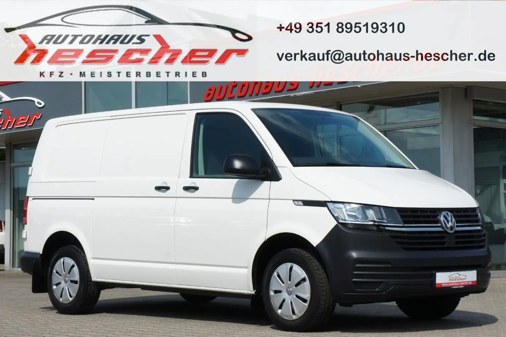 Volkswagen T6 Transporter T6.1 Transporter Kasten 2.0 TDI FWD *KLIMA* Weiß - 1