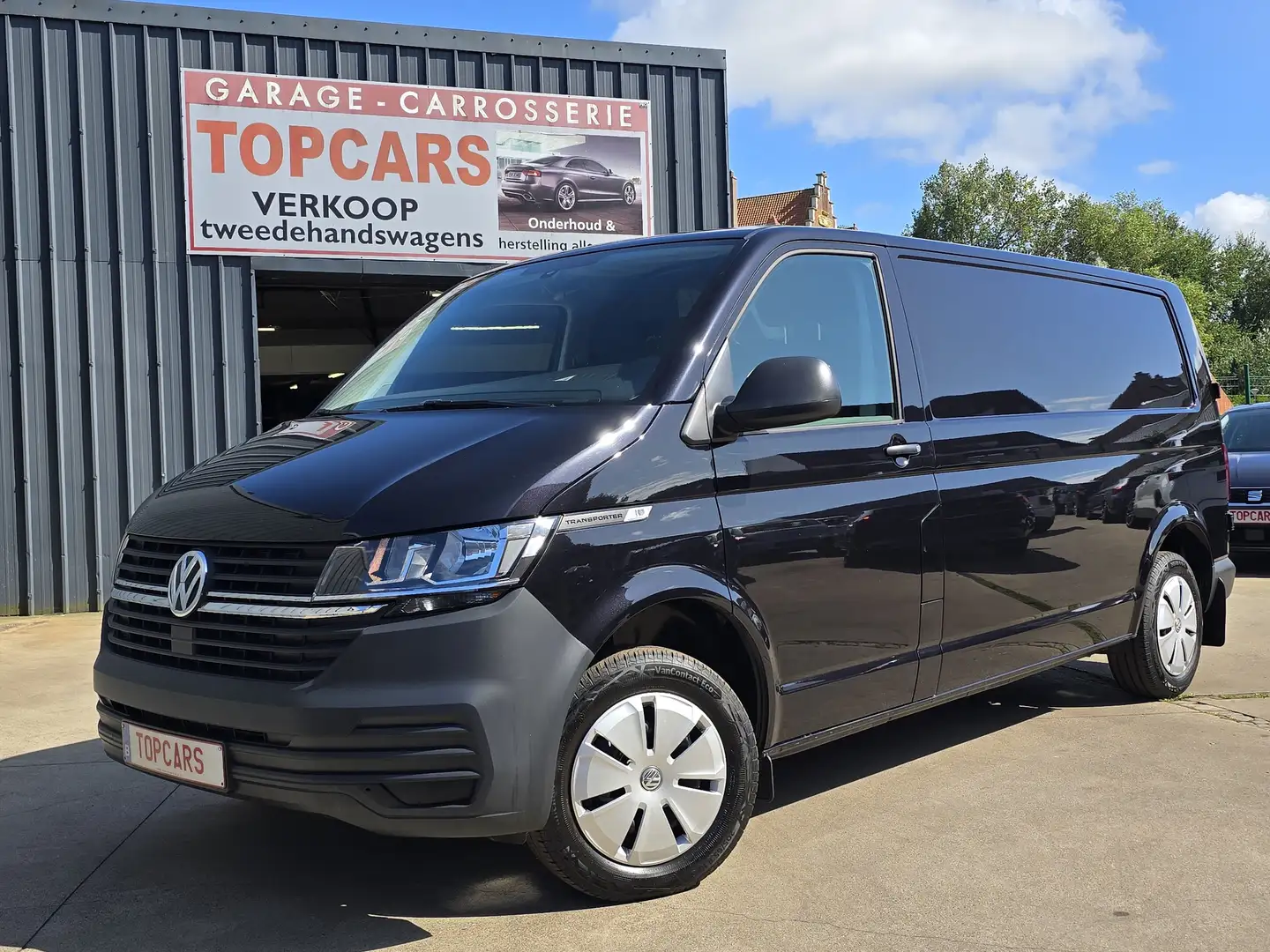 Volkswagen T6.1 Transporter L2 2.0TDI DSG 150pk 2024 15000km! 3zitplaatsen Zwart - 1
