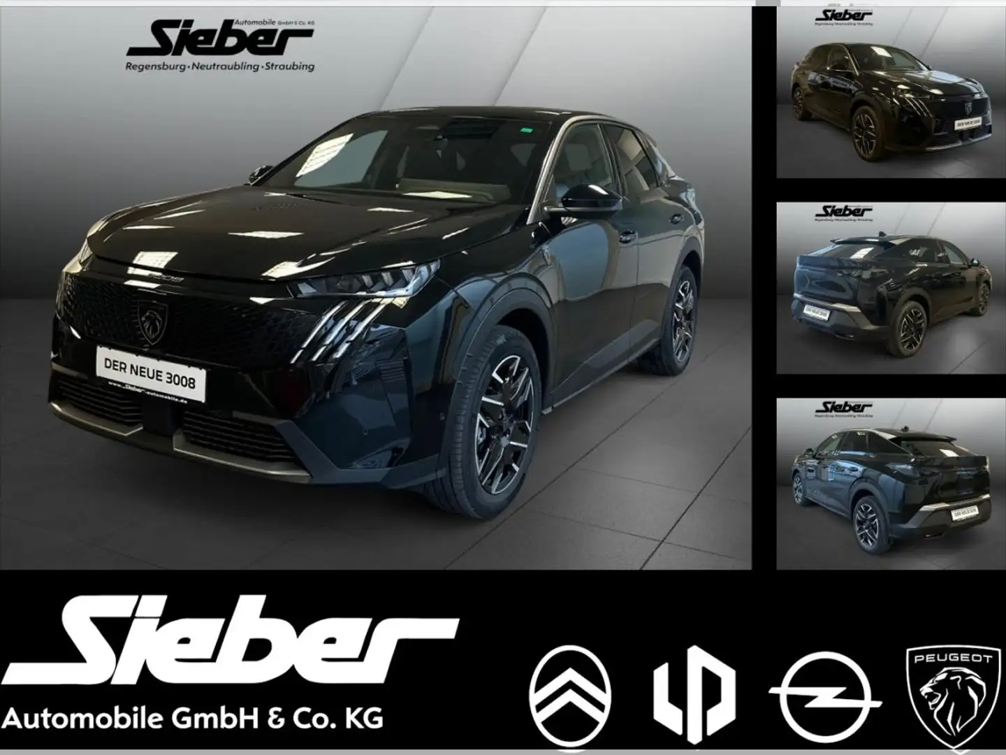 Peugeot 3008 1.2 Hybrid 136 GT *Neues Modell*LED*Navi* Schwarz - 1