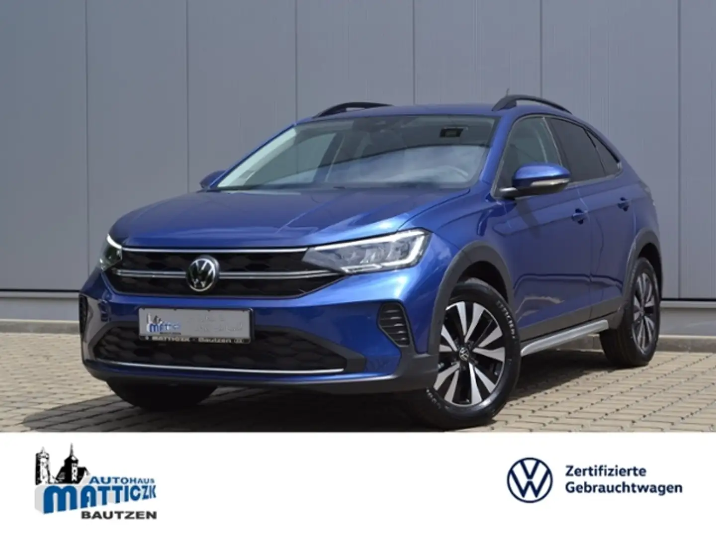 Volkswagen Taigo 1.0 TSI Life AHK/LED/ACC/NAVI+VZE/RFK/PARK-ASSIST Blau - 1