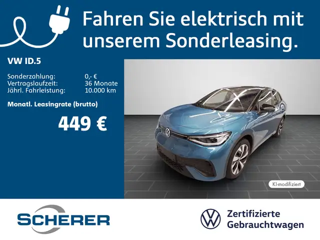 Volkswagen ID.5 Pro 77 kWh | SOH 100% | 360° | AHK | Black