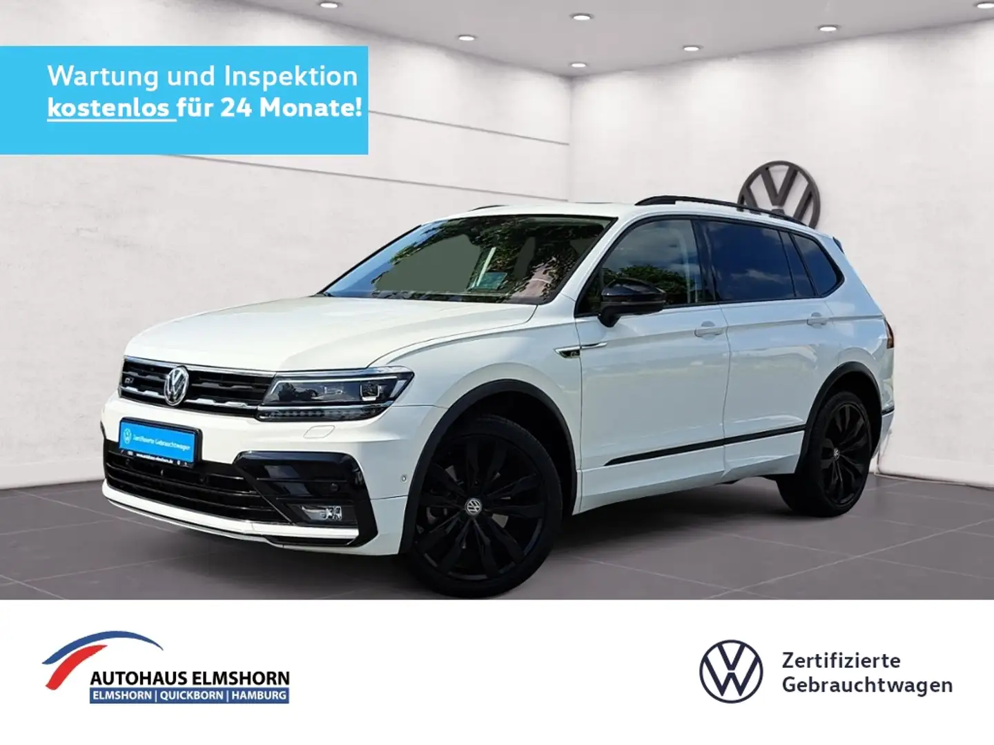 Volkswagen Tiguan Allspace Highline 2.0 TDI 4Motion DSG 7-SITZ STANDHEIZ AHK Weiß - 1