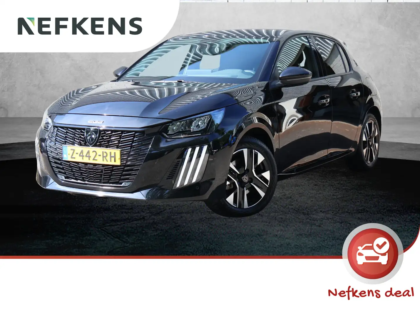 Peugeot 208 Hybrid 100 e-DCS6 Allure | Navigatie | Apple en An Zwart - 1