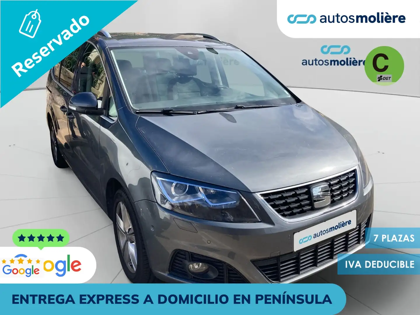 SEAT Alhambra 1.4 TSI S&S Xcellence DSG 7 plazas Plateado - 2