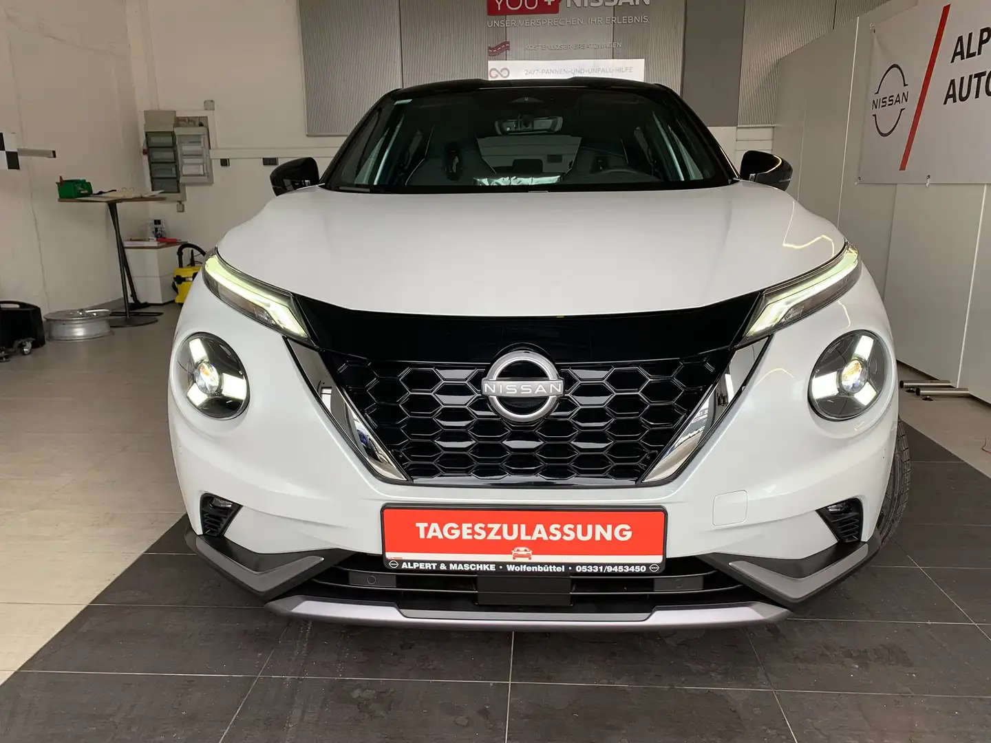 Nissan Juke Hybrid N-Design / NAVI / LED / SHZ / KAMERA / UVM Blanc - 2