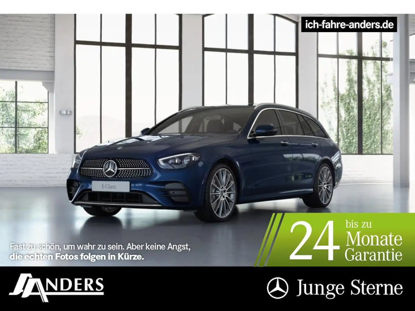 Mercedes-Benz E 400 d 4M T AMG+Pano+Burm+Distr+AHK+HUD+Sitzkli Blau - 1