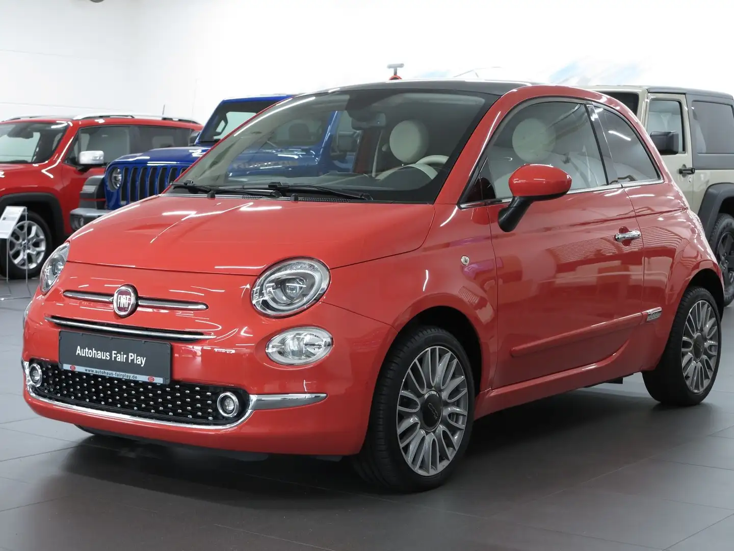 Fiat 500 STYLE "Rosso Corallo"/ PANO/PDC/UNFALLFREI Rot - 2
