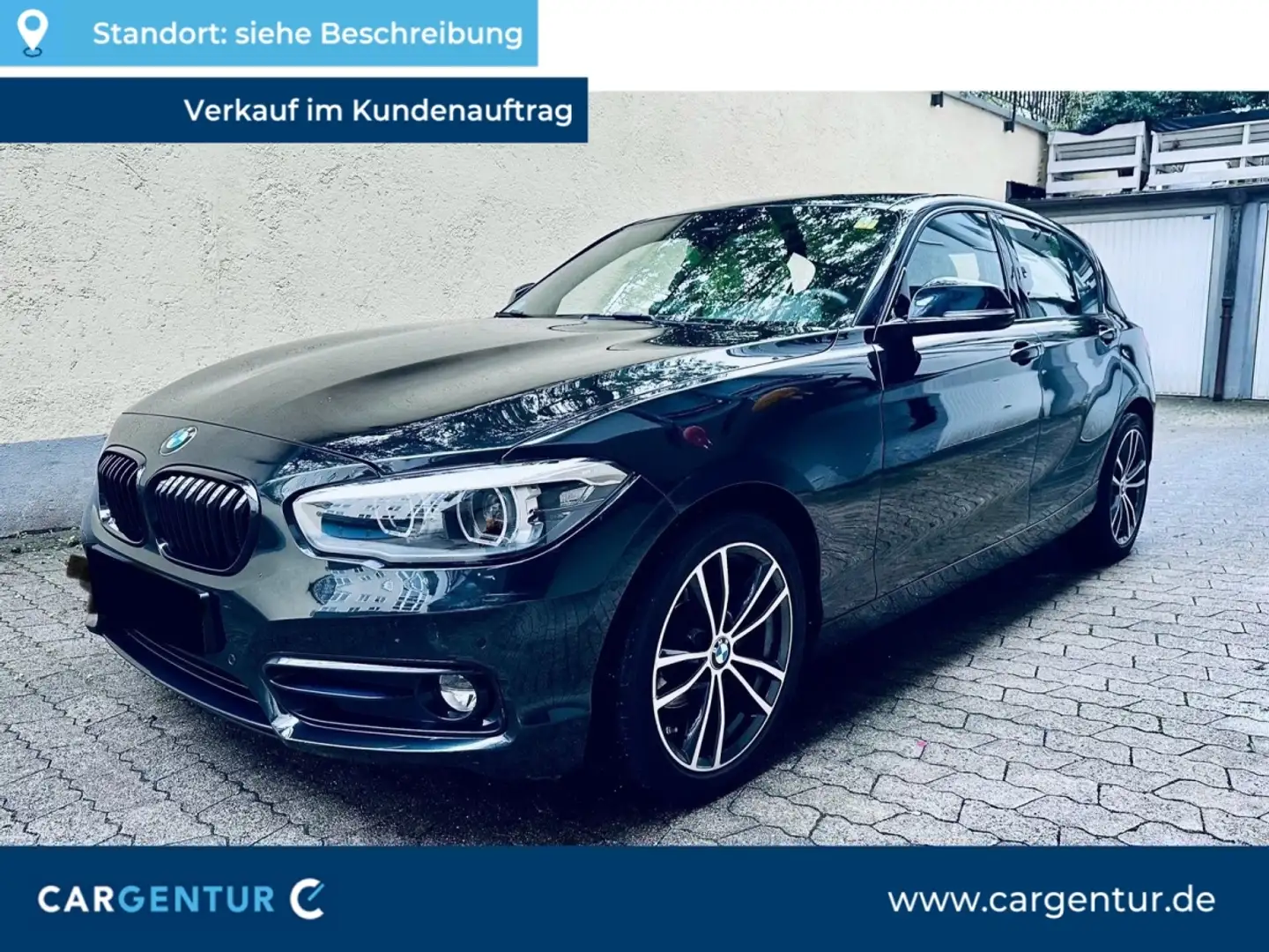 BMW 118 i Edition Sport Line Shadow SpoSi Navi LED Noir - 1