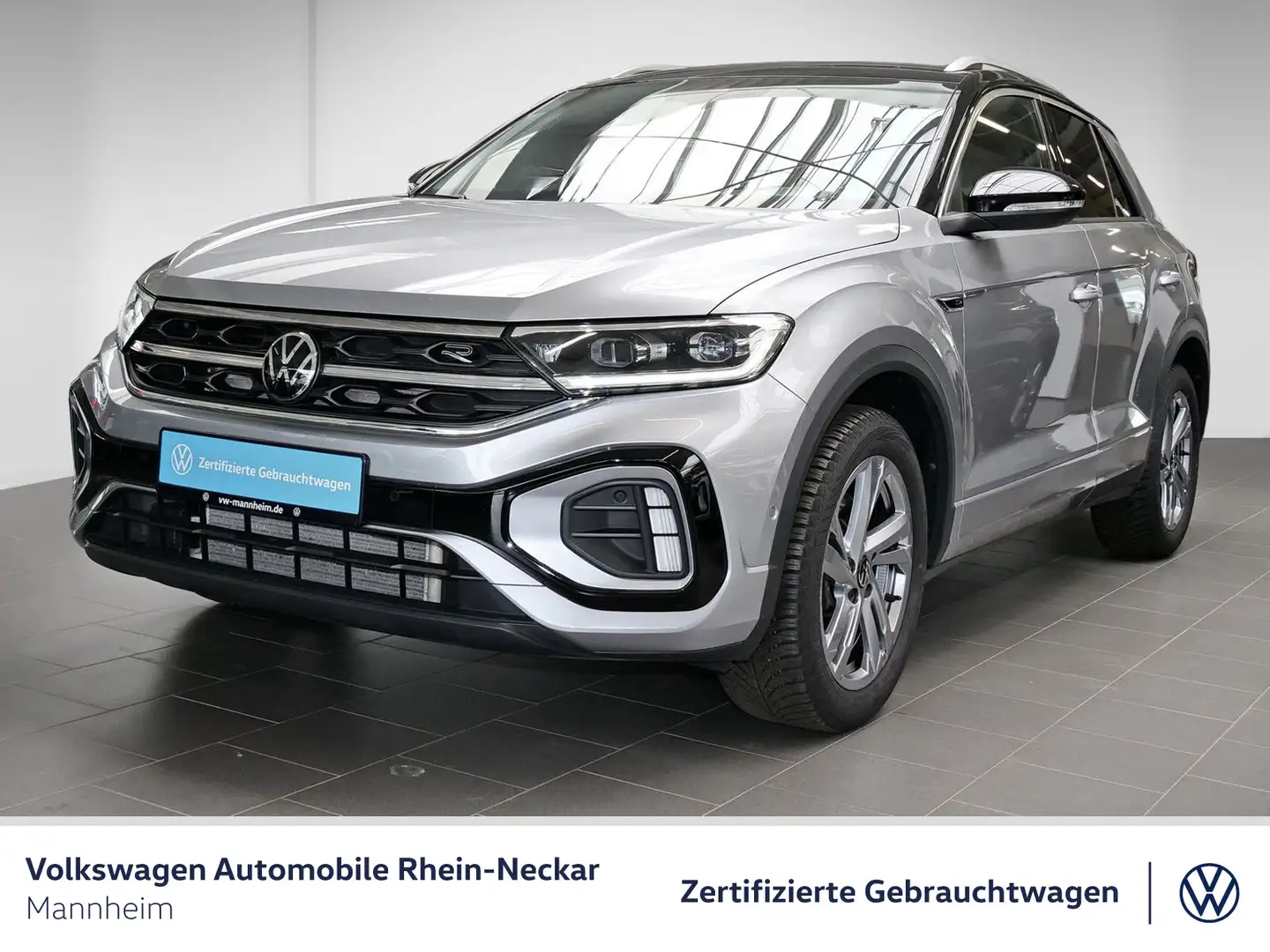 Volkswagen T-Roc 2.0 TDI R-Line DSG Navi AHK Kamera uvm Silber - 2