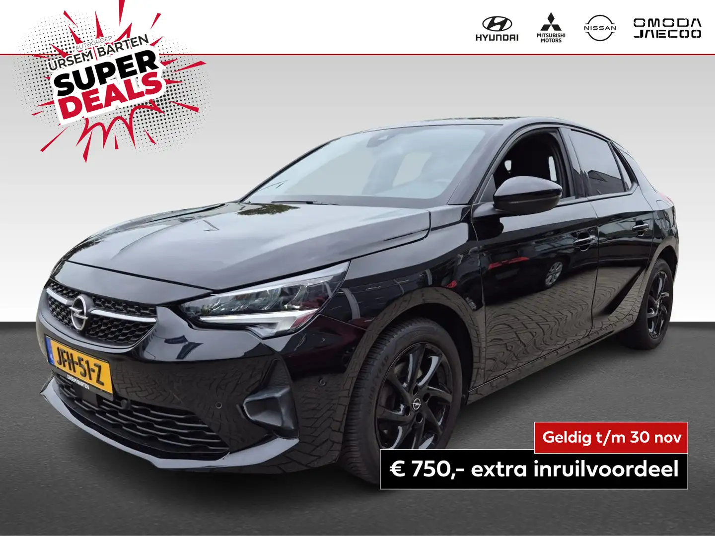 Opel Corsa 1.2 GS Line | automaat | 130PK | stoelverwarming Noir - 1