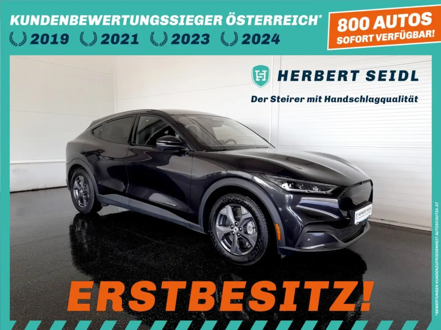 Ford Mustang Mach-E PREMIUM 98,7kWh Aut. *18 ZOLL / NAVI / 360° KAMERA / STANDHEIZUNG / TOTWINKEL- & SPURHALTEASS. / 2-ZONEN-KLIMA* Grau - 1