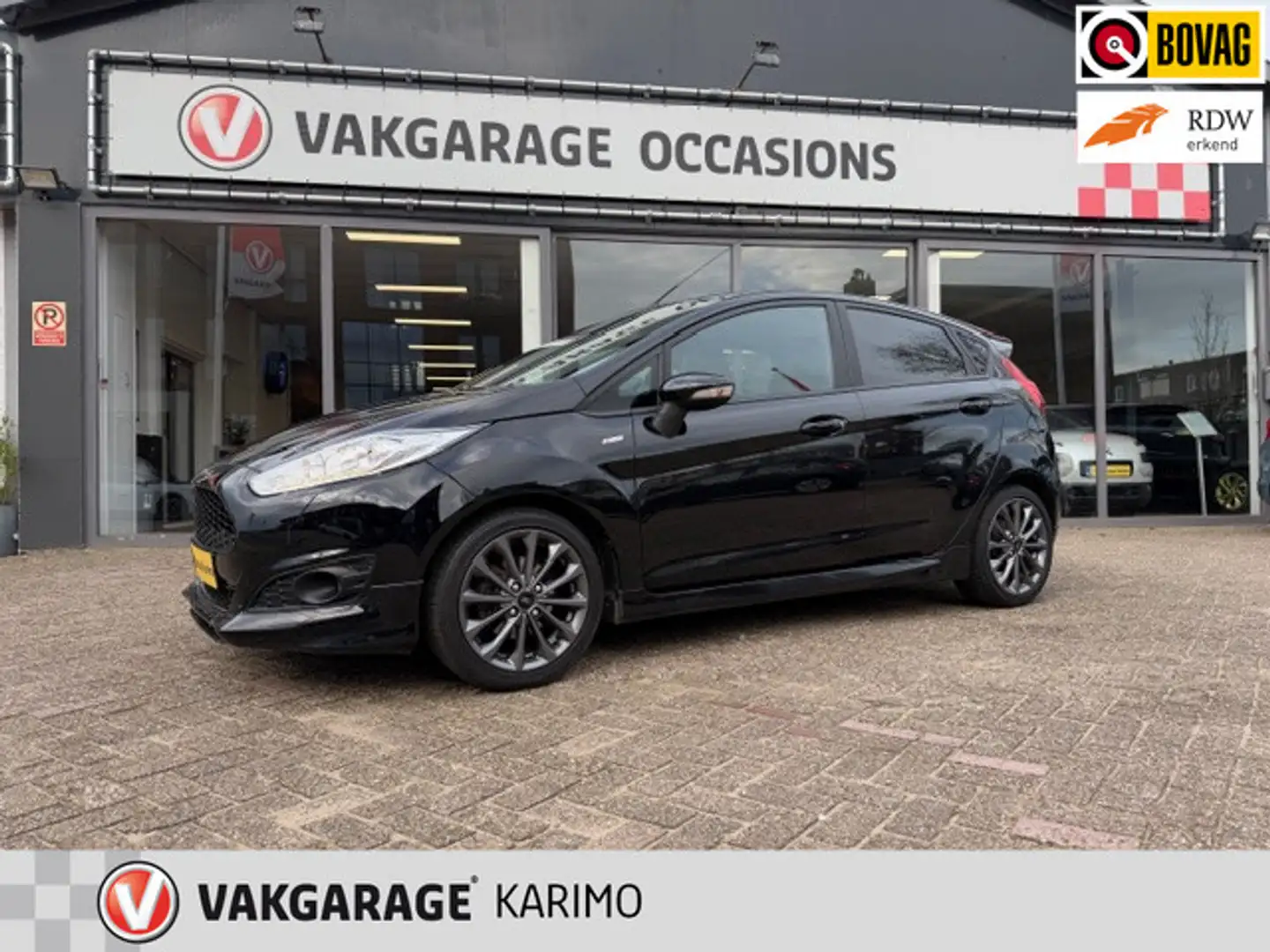 Ford Fiesta 1.0 EcoBoost Black Edition 141 PK,Navi,Pdc, Zwart - 1